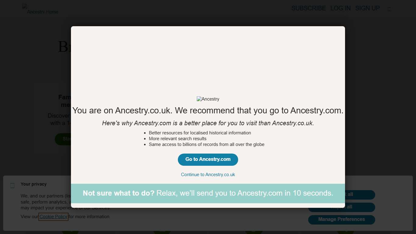 Ancestry Genealogy, Family Trees & Family History Records