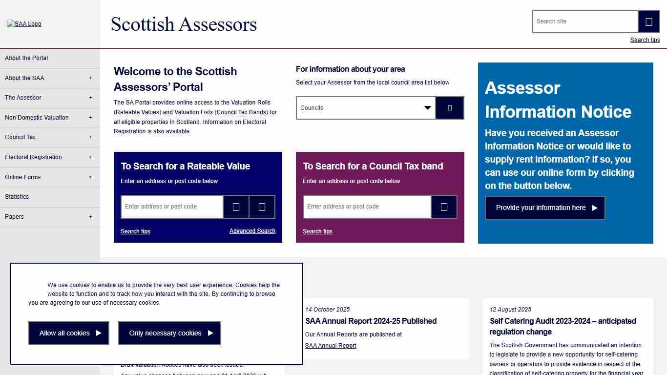 Scottish Assessors – Scottish Assessors Association website